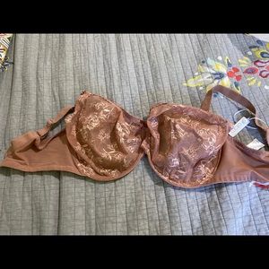 Elomi Lace Bra 40G Dusty Rose color